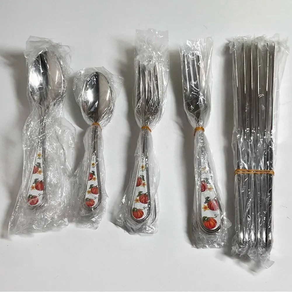 Temp-tations Stainless Steel 6 Servings Flatware Set of 30 Pieces - Picture 2 of 6